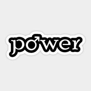 Boy power Sticker